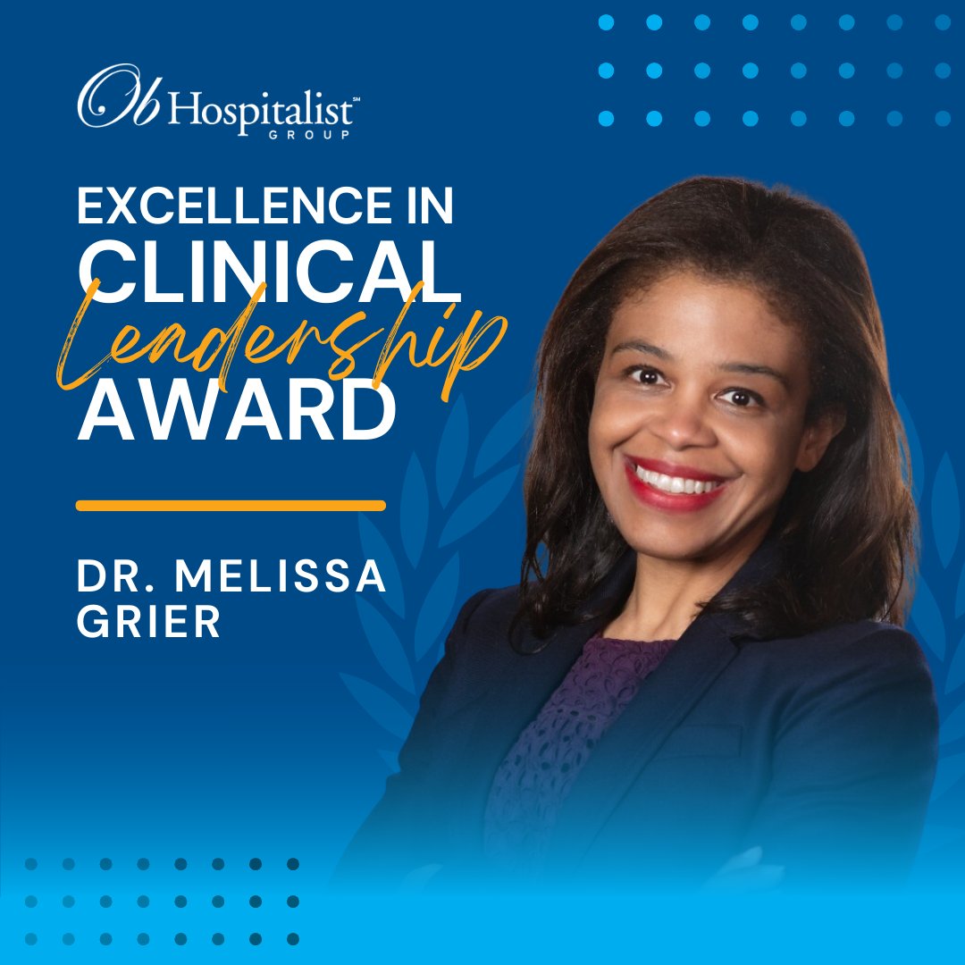 obhg_official's tweet photo. We're honored to celebrate this year’s #NCLM award recipients! Congratulations to Drs. Melissa Grier, Timothy Deahl, Joanne Williamson, and Ronald Dinsmore for receiving Excellence in Clinical Leadership Awards, one of OBHG's highest clinical honors. https://t.co/o0nKoYl7KG