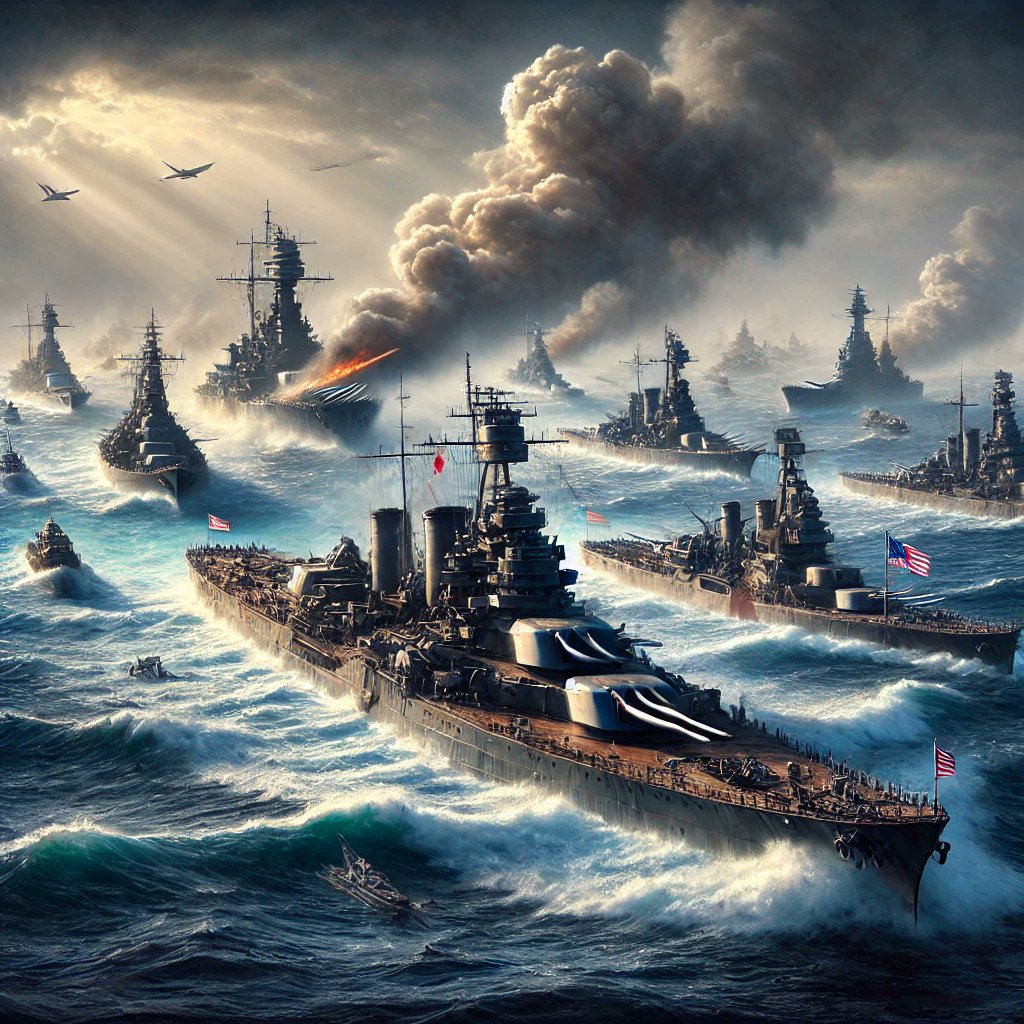 ArmilitaryHQ's tweet image. 🗓️ Oct 26, 1944 — The Battle of Leyte Gulf, one of the largest naval battles in history, highlights how teamwork and collaboration led the Allies to a decisive victory. #NavalHistory #LeyteGulf #Teamwork #ArmilitaryHeritage