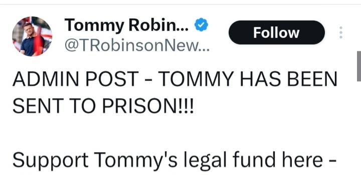 🇬🇧 TOMMY ROBINSON 🇬🇧

🏴󠁧󠁢󠁥󠁮󠁧󠁿 POLITICAL PRISONER? 🏴󠁧󠁢󠁥󠁮󠁧󠁿

🇬🇧🏴󠁧󠁢󠁥󠁮󠁧󠁿🇬🇧 DONATE HERE 👇 🇬🇧🏴󠁧󠁢󠁥󠁮󠁧󠁿🇬🇧 
rnli.org/support-us/giv…