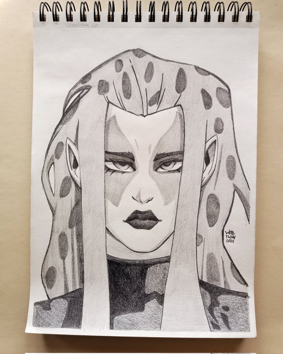 WolbiWan's tweet photo. Arttrober día 20 - Cheetara
#arttrober2024 
#dibujo 
#pencildrawing 
#art https://t.co/csoSCCKWJG