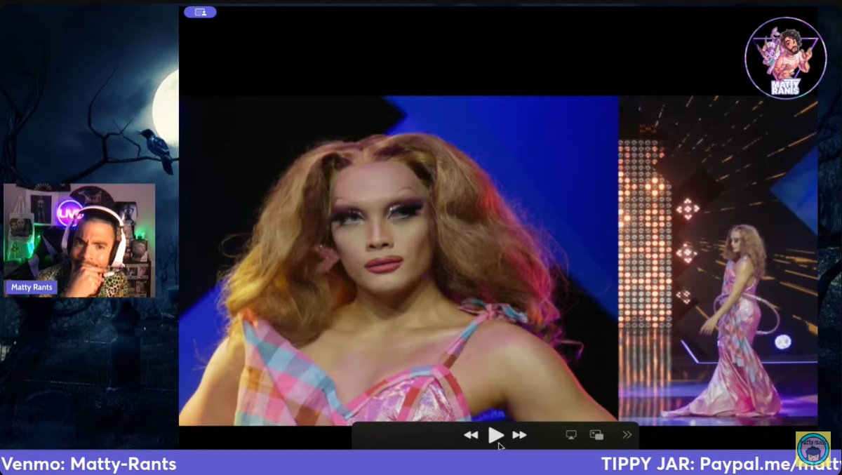 Emroyka's tweet photo. Shoutout to the▶Playback Crew! 🍑@themattyrants has a 🔮Ball with 🌶️#DragRaceTH, loves the ⚖️judges' 💬banter, and gets his 🎉#RantPack ✅voting on their 🌠favorite 👗looks❣️
(🕰video is timestamped🕰) #DragRace
https://t.co/qxPpWG7Nia https://t.co/1oF4t8TyEC