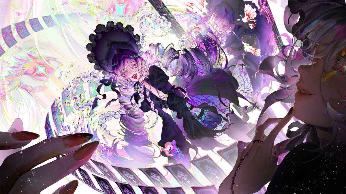 🎉2周年イベント「テンペストゼロ」開催中🎉

「魔女の次元に来たのなら、
永遠にここにいる覚悟があるんだよね？
それならワタシとず～っと一緒にいよう。
何も言わないなら、
イエスってことにするよん。」
——000

イラストレーター：＠JULYJAZIA

#無期迷途