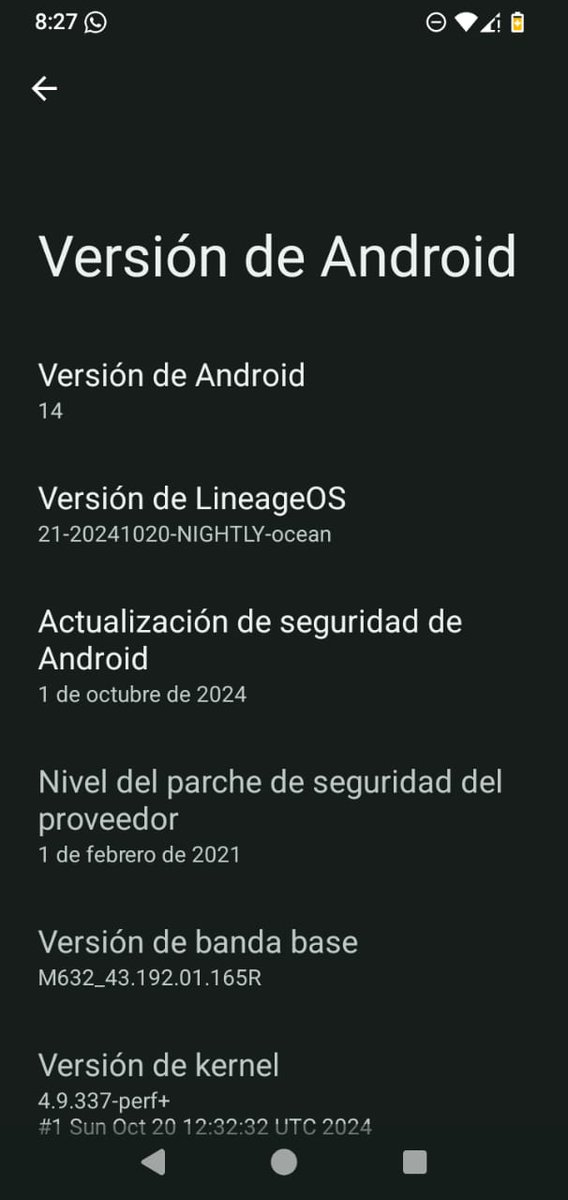 soldanisman's tweet image. la superioridad moral de #android es indiscutible:
Moto G7 Power, un teléfono del 2019, con 3GB de RAM y 32 GB de almacenamiento, corriendo Android 14 en su versión de #LineageOS.
Increíble lo fluido que anda.