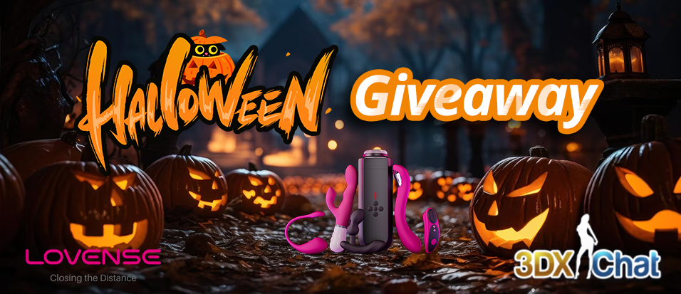 3DXChat (@3dxchat) on Twitter photo #Halloween #GIVEAWAY Here's your chance to win 3DXChat XGold or a Lovense toy!
Simply:
🎃 Follow @3DXChat & <a href="/Lovense/">LovenseOfficial</a>
🎃 Retweet this Tweet
Giveaway ends 10 Nov, 23:59 UTC. #Halloween #GIVEAWAY Here's your chance to win 3DXChat XGold or a Lovense toy!
Simply:
🎃 Follow @3DXChat & <a href="/Lovense/">LovenseOfficial</a>
🎃 Retweet this Tweet
Giveaway ends 10 Nov, 23:59 UTC.