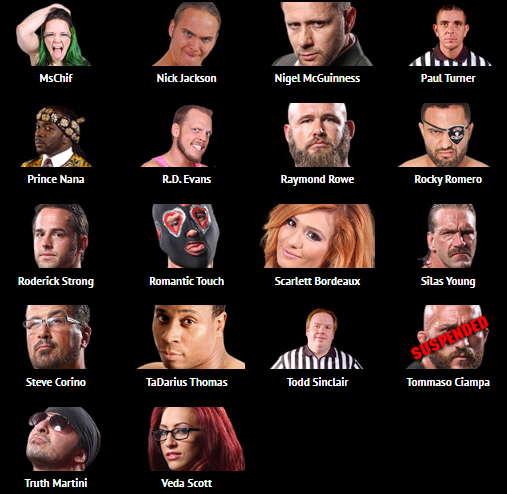 catchmanianw's tweet photo. Roster da ROH em 2014 https://t.co/rb3AuaPDQ3