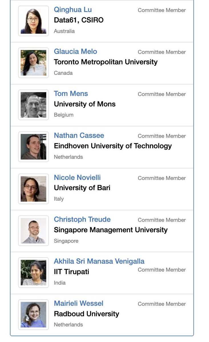 BoatSEWorkshop's tweet photo. Hello BotSE authors, In your busy writing time, let us introduce our organizing team. @ICSEconf #BotSE
Location 🌎: Ottawa, Canada🇨🇦
Paper deadline 🗓️: 11 Nov
Presentation-only lighting talk ⏰: 15 Nov
More info 🌐: https://t.co/unVBOxsc9i https://t.co/6KBGtcZYzn