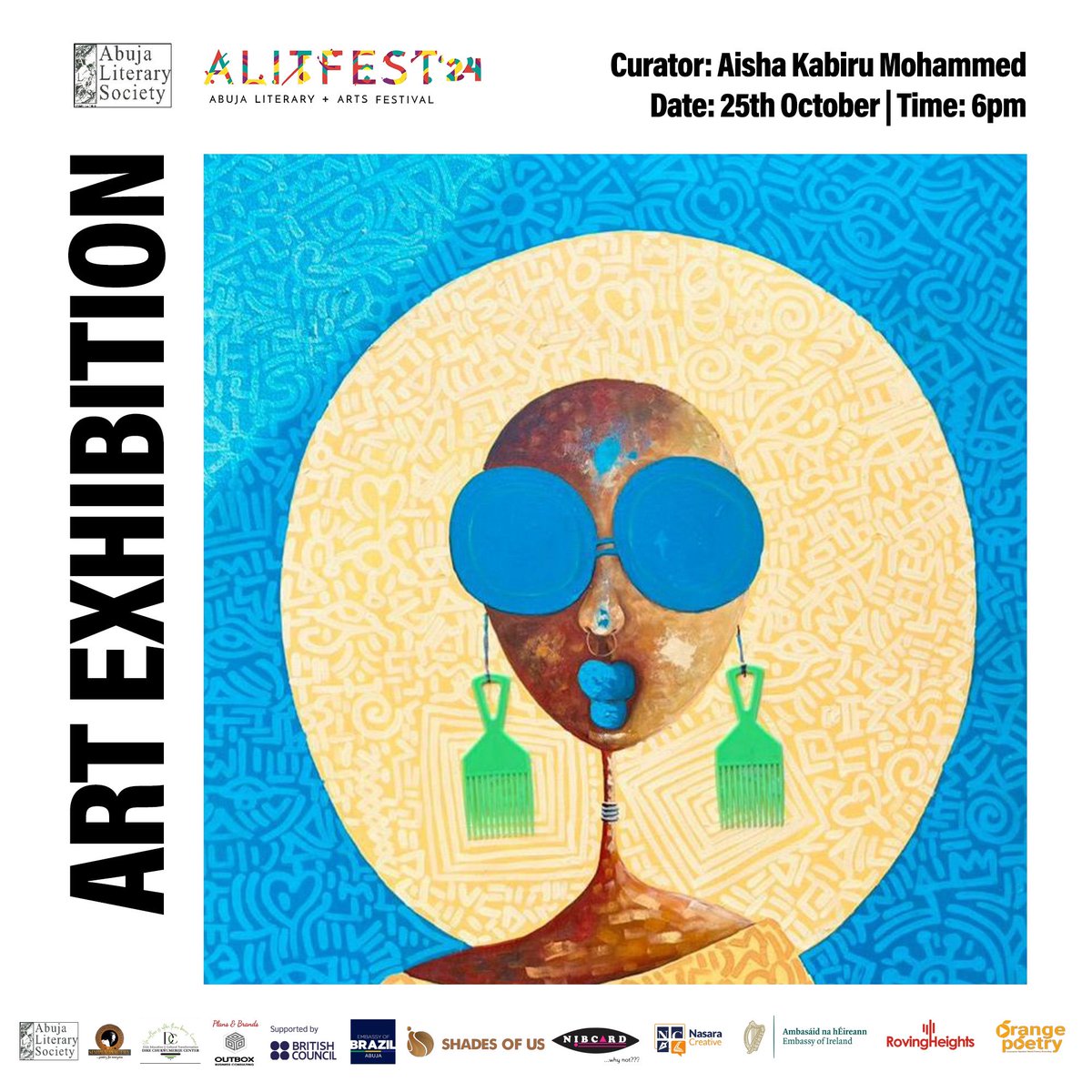 alitfest's tweet photo. ALITFEST Art Exhibition Happening Now:
“The Art of Identity and Social Change”
Curator: @EseoseMohammed ✨
#alitfest
#alitfest24
#theartofidentity https://t.co/WYz5YUNuk0