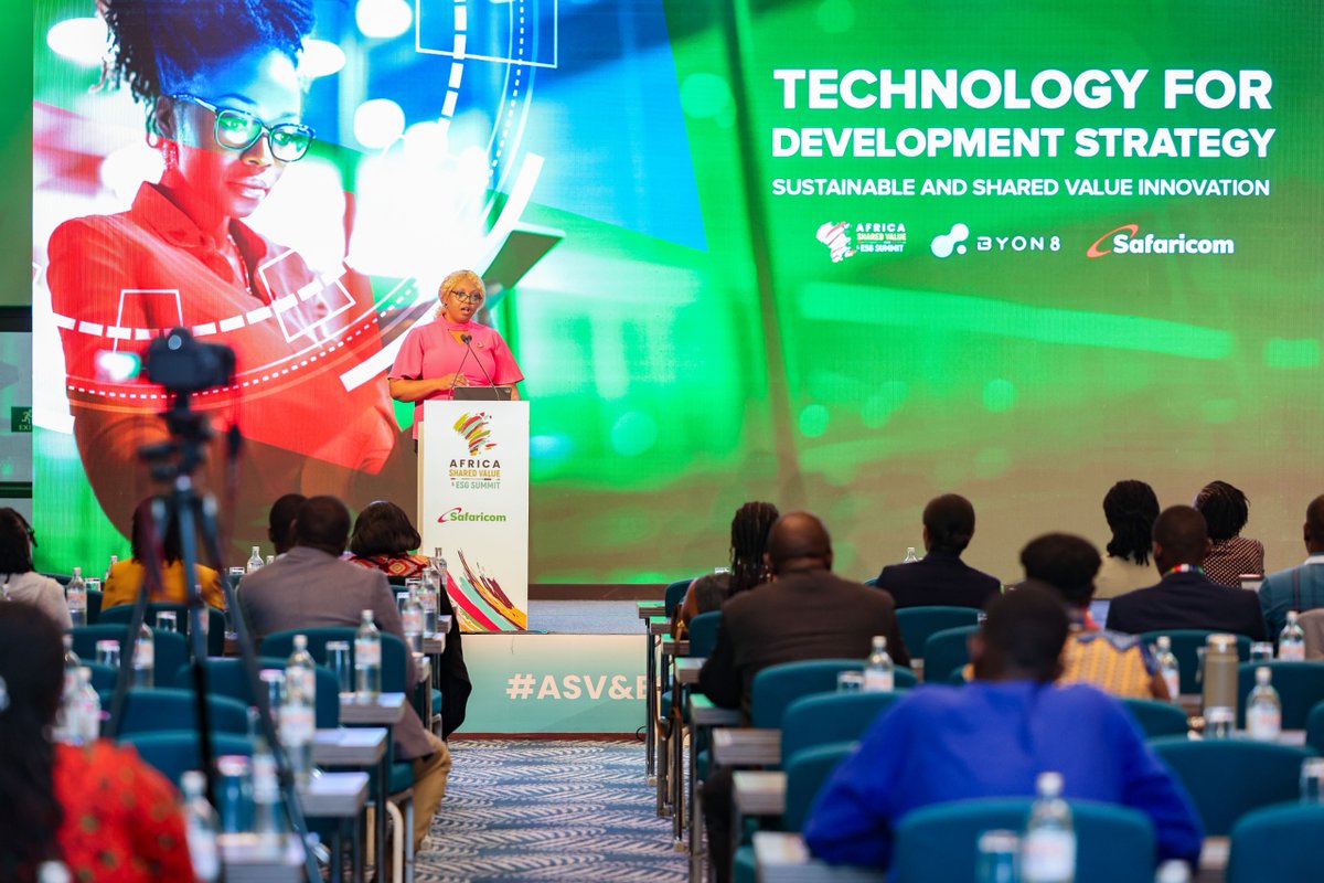 SafaricomPLC's tweet image. Day 2 of the Africa Shared Value & ESG Summit marks a pivotal moment with the launch of the Technology for Development (T4D) Strategy!
#SustainableSafaricom 
#TechForDevelopment
#DigitalInclusion