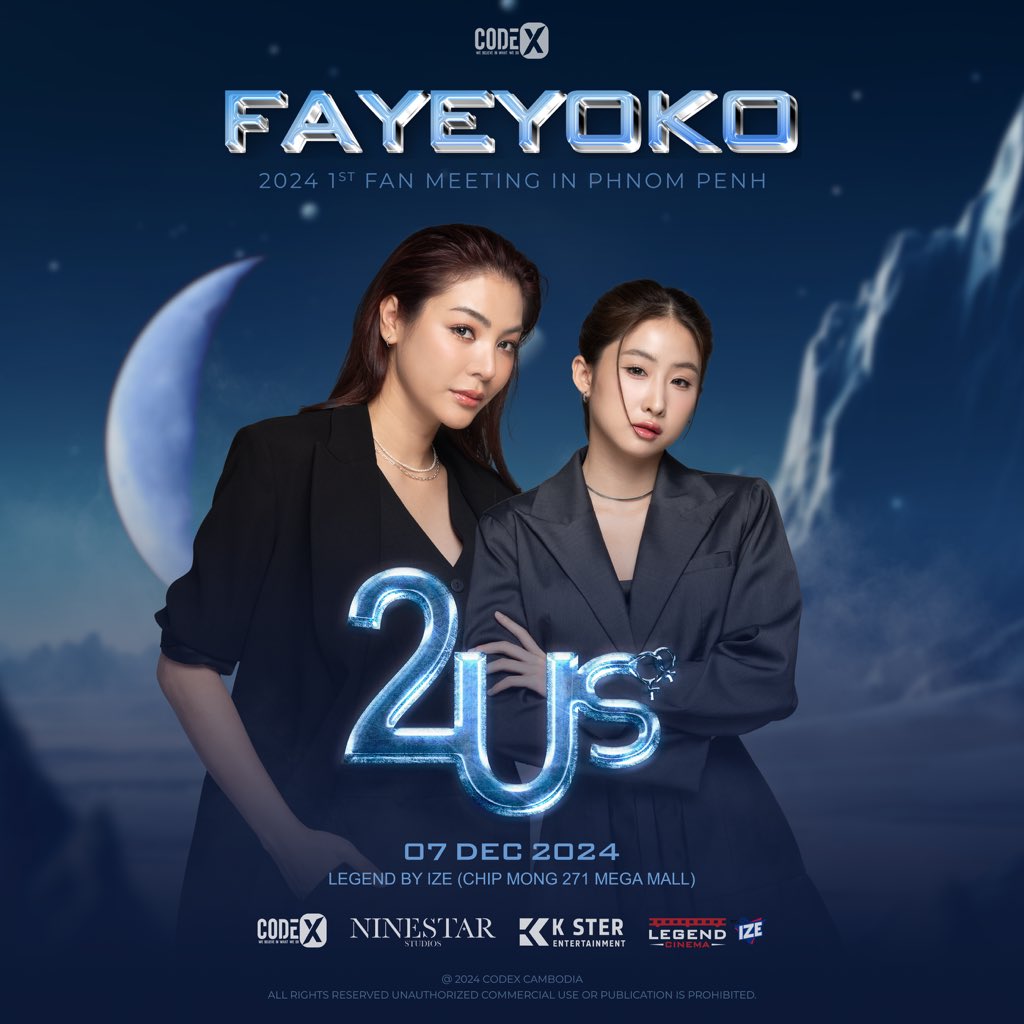 fayeyoko_ec's tweet image. “𝟮𝗨𝘀”
2024 Faye Yoko 1st Fan Meeting en Phnom Penh.

FayeYoko llenará el espacio vacío con amor para todos los fans camboyanos en el fan meeting "𝟮𝗨𝘀". 

Pd. ¿Bueno, para cuándo Ecuador? 😭🤣

#2Us
#FayeYoko1stFMinPP
#FayeYoko2UsFMinCambodia