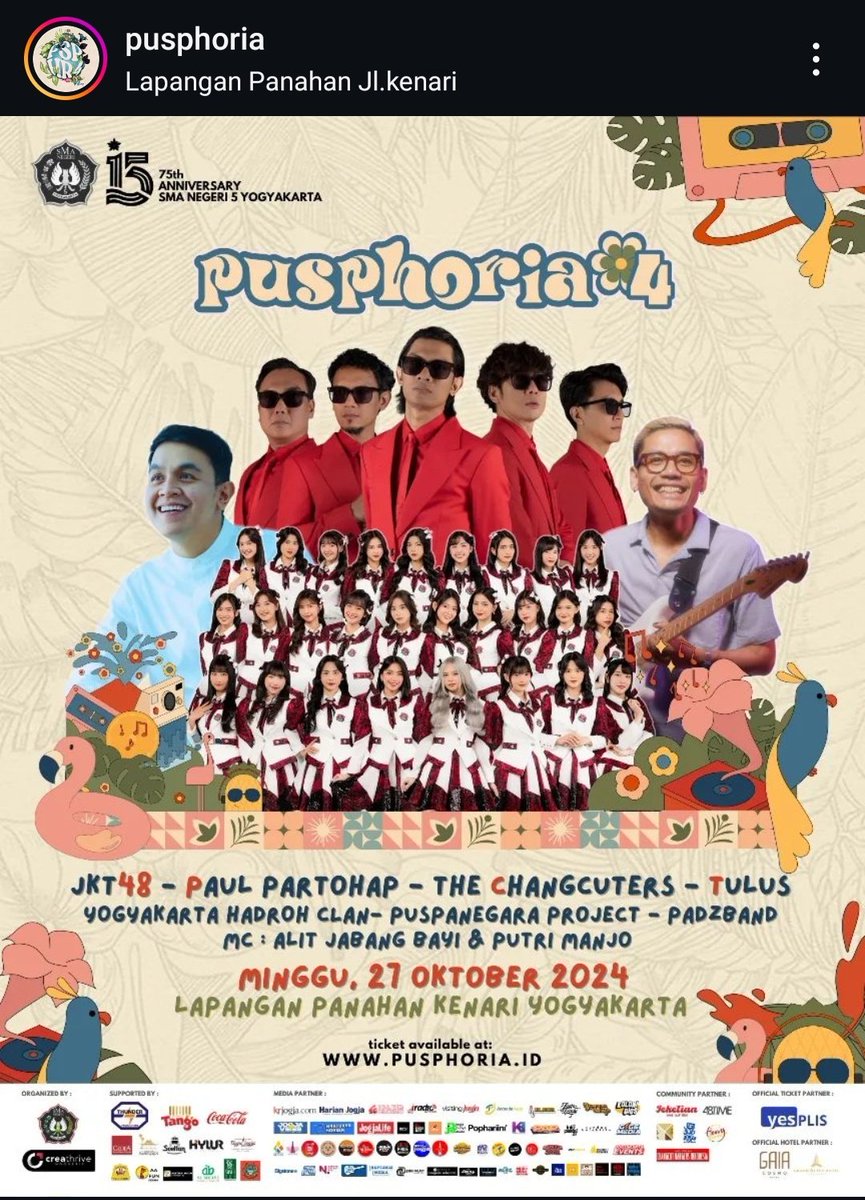 farsmurt's tweet photo. WTS tiket PUSPHORIA harga underweb

Festival 110K/1tiket
Premium 300K/2tiket

Pengambilan dan pembayaran bisa COD di lokasi acara

#pusphoria
#festivaljogja
#konserjogja
#konsermusik
#JKT48
#cangcuters
#temantulus
#infokonser
#jogja
#yogyakarta https://t.co/ASZnb7wqOf