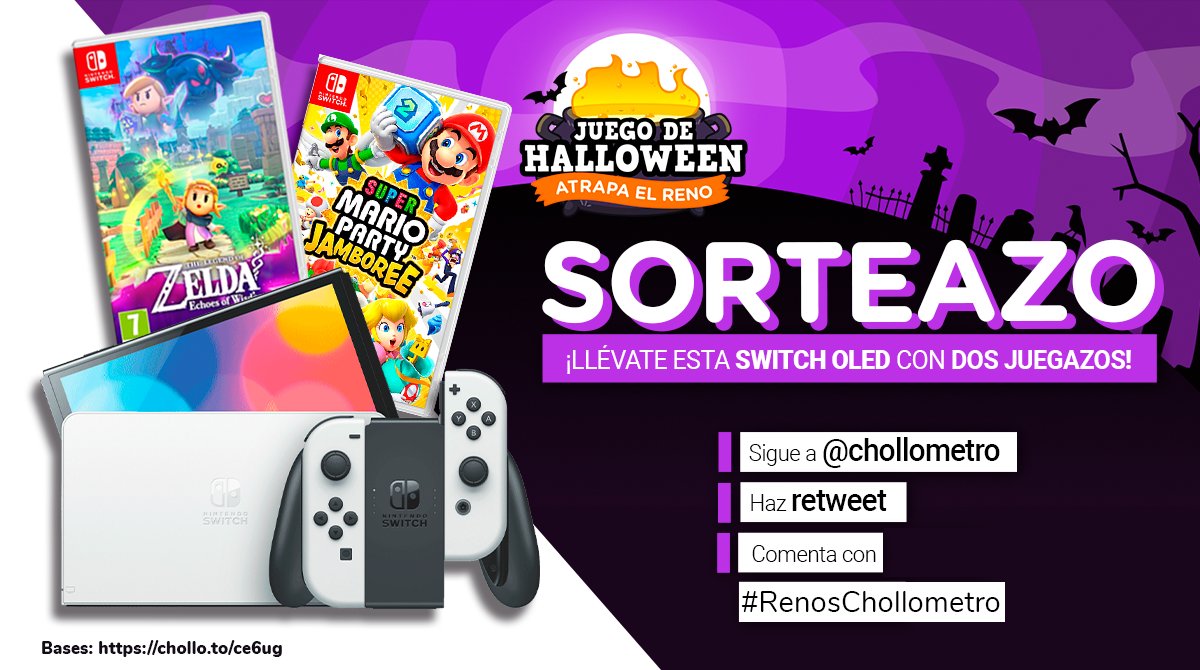 🦌SORTEAZO! 🦌

Para participar:
- Sigue a Chollometro
- Haz retweet
- Comenta con #RenosChollometro diciéndonos por qué te mola el juego de los renos de Chollometro. 

Dale a ❤️ por el poder del chollo y llévate este premiazo!