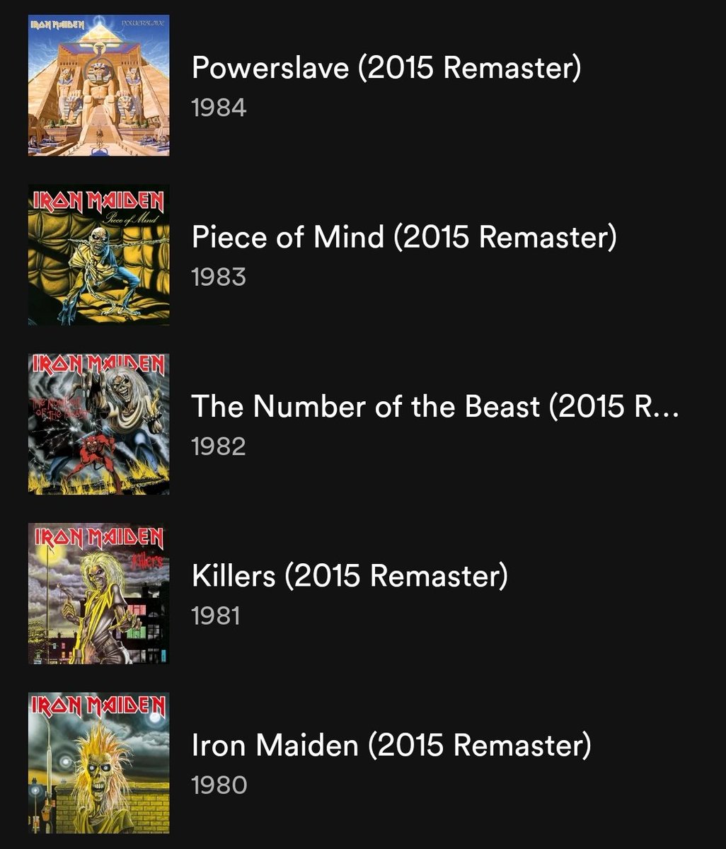 Define 'locked in'?

Iron Maiden between 1980-84