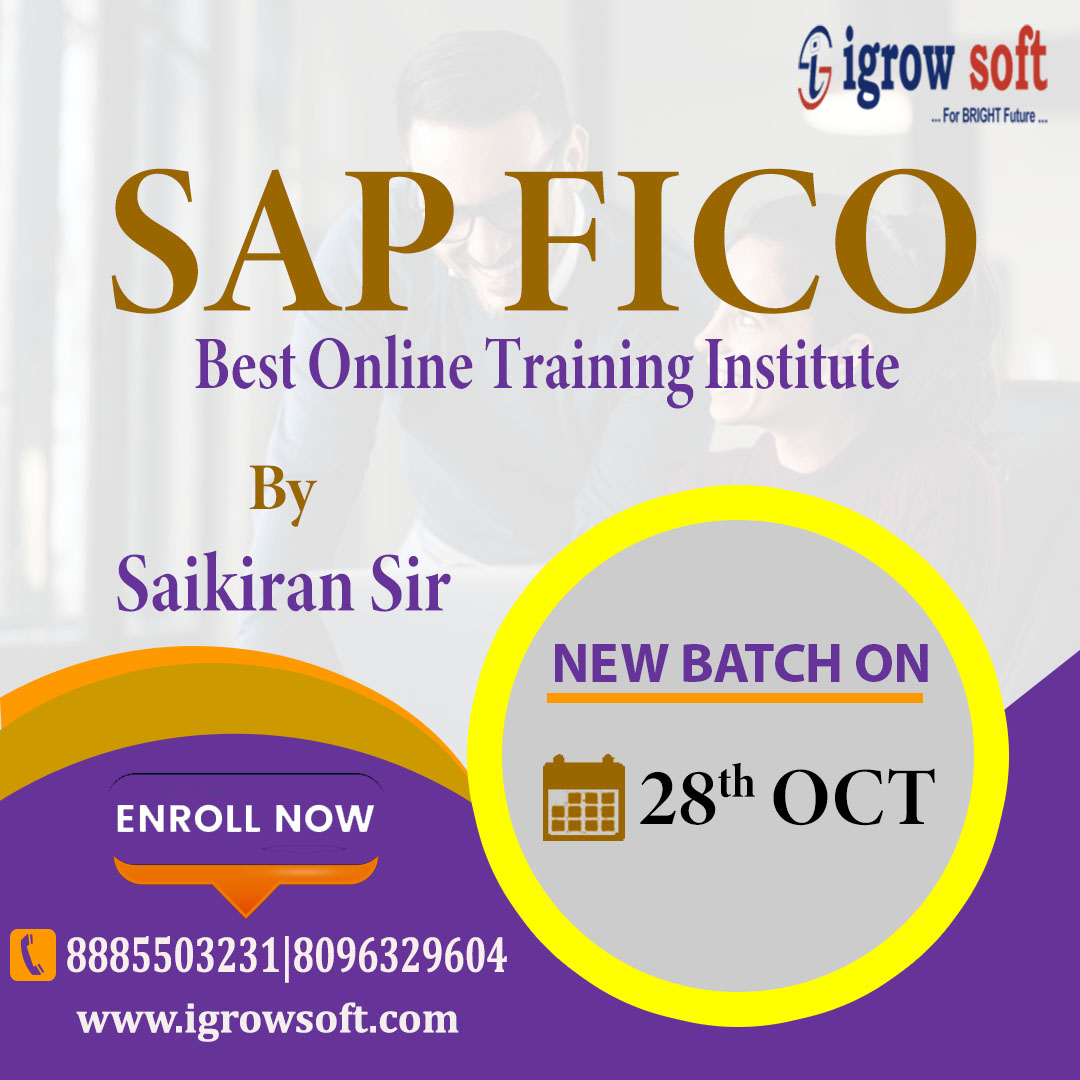 igrowsoftindia's tweet image. SAP FICO Best Online Training By Saikiran Sir from Igrowsoft
Visit:igrowsoft.com/sap-fico-train…
Call Us:+918885503231|8096329604
Email: igrowsoft.yours@gmail.com

#sapficotraininginhyderabad
#sapficocourse #sapficocertifications
#sapficocoursefees #sapficosyllabus