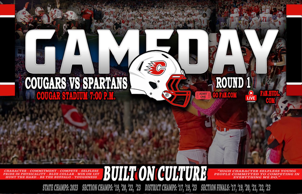 Round 1.

Cougar Stadium🔴⚪️⚫️