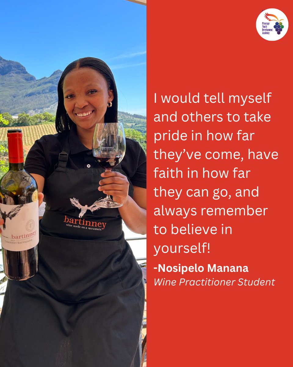Savouring the final days 🤌🍷Wine practitioner student, Nosipelo Manana, shares with us her words of encouragement for future students.  

Are you ready to uncork your potential? 👀 Applications are now open, only 40 spots are available for the class of 2025. Act now!