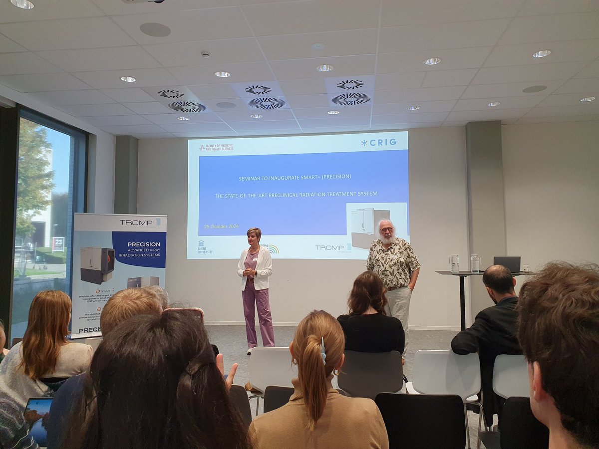CRIG (@crighent) on Twitter photo Ready for the inauguration of the SmART+ (<a href="/precisionxray/">Precision X-Ray</a>), a state of the art preclinical radiation treatment system. Very grateful to <a href="/Stkstichting/">StichtingtegenKanker</a> for funding the platform, which was recently installed <a href="/ugent/">UGent</a> at the Core at campus UZ Gent. Looking forward to great research! Ready for the inauguration of the SmART+ (<a href="/precisionxray/">Precision X-Ray</a>), a state of the art preclinical radiation treatment system. Very grateful to <a href="/Stkstichting/">StichtingtegenKanker</a> for funding the platform, which was recently installed <a href="/ugent/">UGent</a> at the Core at campus UZ Gent. Looking forward to great research!