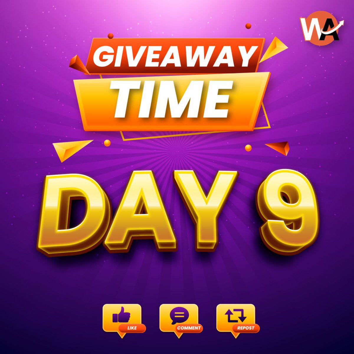 Day 9 of the $6,000 Giveaway 🤑🤑 
 
To celebrate #Bullmarket, I'm doing a Massive Giveaway of $𝟲,𝟬𝟬𝟬 for my community.
 
For the next 22 days, I will do a daily giveaway of $200 ($50 each to 4 people).
 
I don't want my community to waste time on TAP TAP games.
 
Instead,