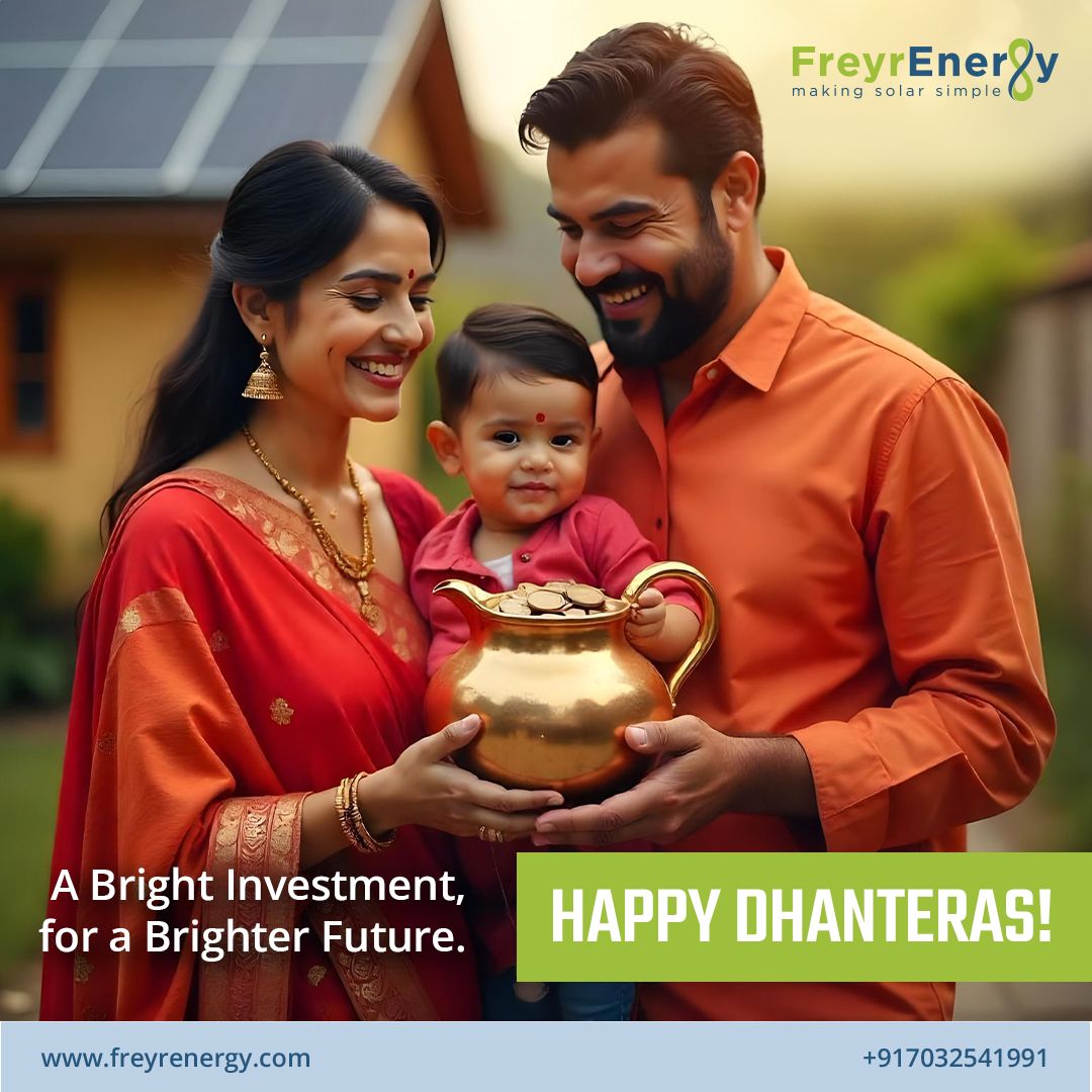FreyrEnergy's tweet image. Wishing you a blessed and prosperous Dhanteras! May this festive season bring you abundance, good health, and new opportunities.
Thank you for your dedication as we work together towards a brighter, sustainable future!
#FreyrEnergy #MakingSolarSimple #HappyDhanteras
