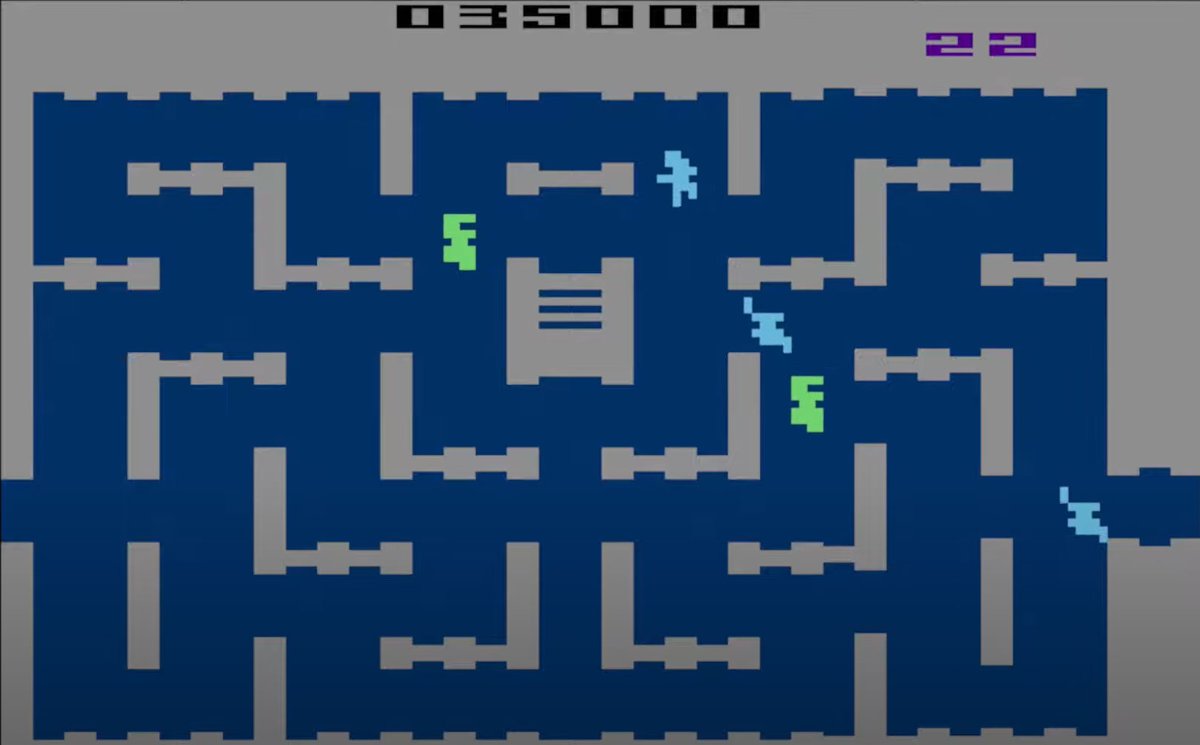 JeffKirkendall1's tweet photo. #FlashbackFriday - in my latest For the Love of Atari blog post, I take a look at the 1982 M-Network game Dark Cavern. Any fans of this title?  #Atari #Atari2600 #MNetwork #Retrogaming #Retrogames https://t.co/KSedURh8ux https://t.co/bzkk6seXqF