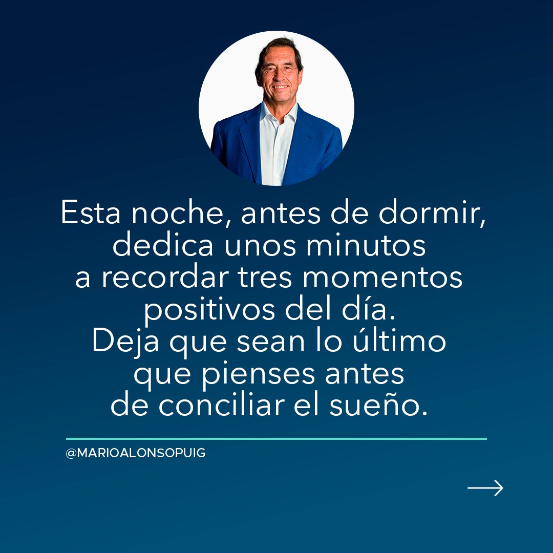 Nuestra memoria es un lienzo en constante cambio. Si cada noche añadimos recuerdos positivos, empezaremos a pintar una vida llena de esperanza y resiliencia. 

¿Cuáles son los tres momentos que han iluminado hoy tu día?