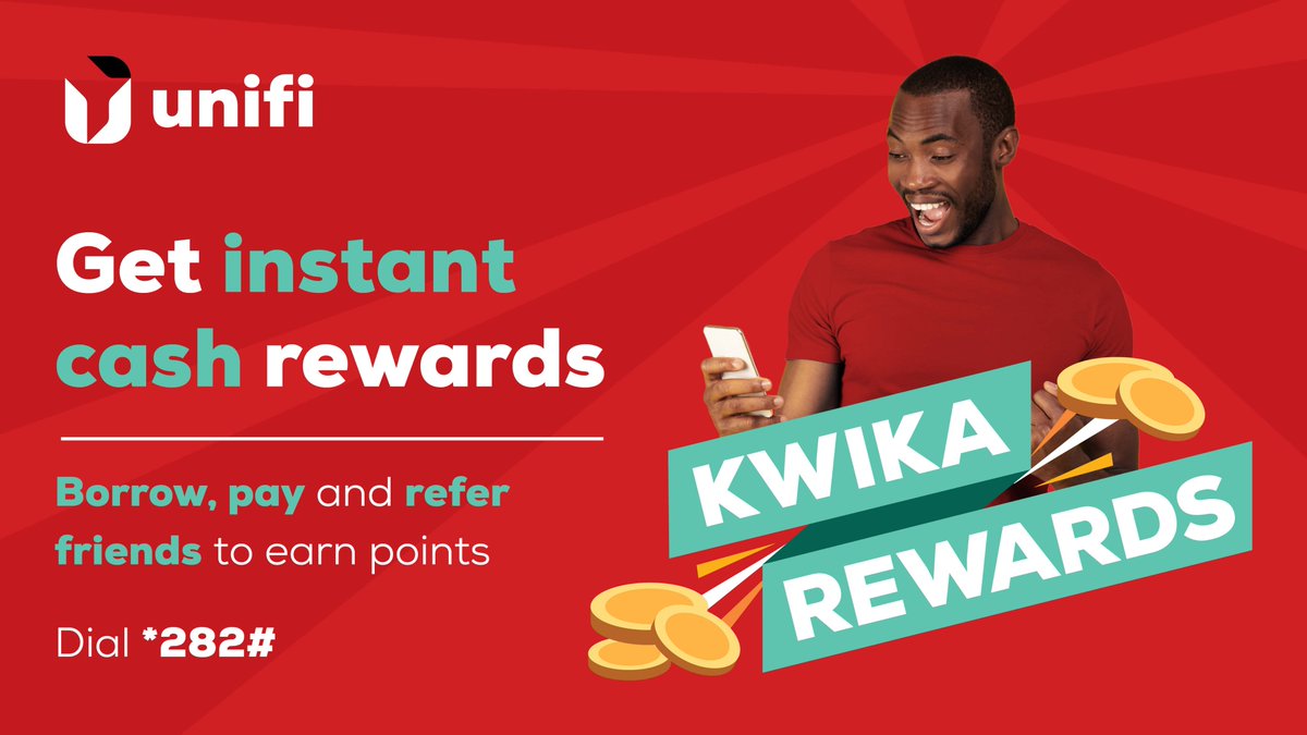 With Kwika, turning your everyday actions into real cash has never been easier! simply become a Client, refer a Friend and pay Your Loan on Time.
Redeem your points for cash and watch your rewards grow. Go to unifi.credit for a quick online quote.
