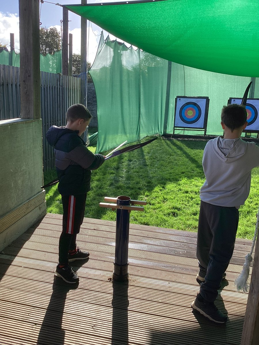 Maple2Class_RE's tweet image. A morning of archery and climbing to end our time at Kilve Court!
