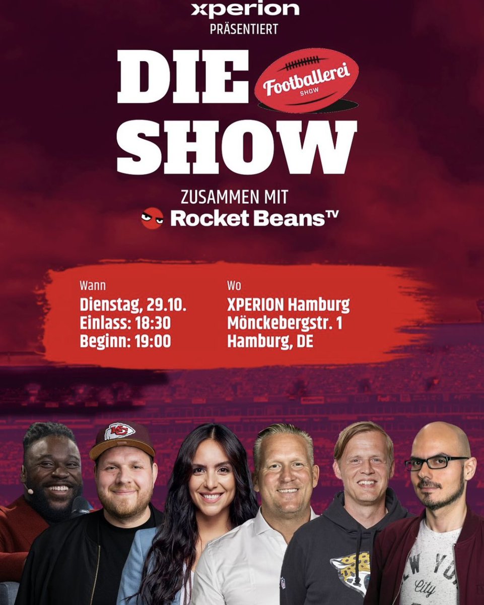 Kommenden Dienstag LIVE direkt am Hamburger Hauptbahnhof!
Wer ist dabei?

Zu den kostenlosen Tix 👉 eventbrite.de/e/die-groe-foo…