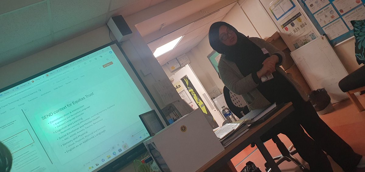 An excellent session from our Director of SEND <a href="/ruksanafazil/">Miss Fazil</a> on edu tech and send 👏🏾👏🏾👏🏾
<a href="/EquitasMAT/">Equitas Academies Trust</a> 
#Equitasforall
#TeachingandLearning