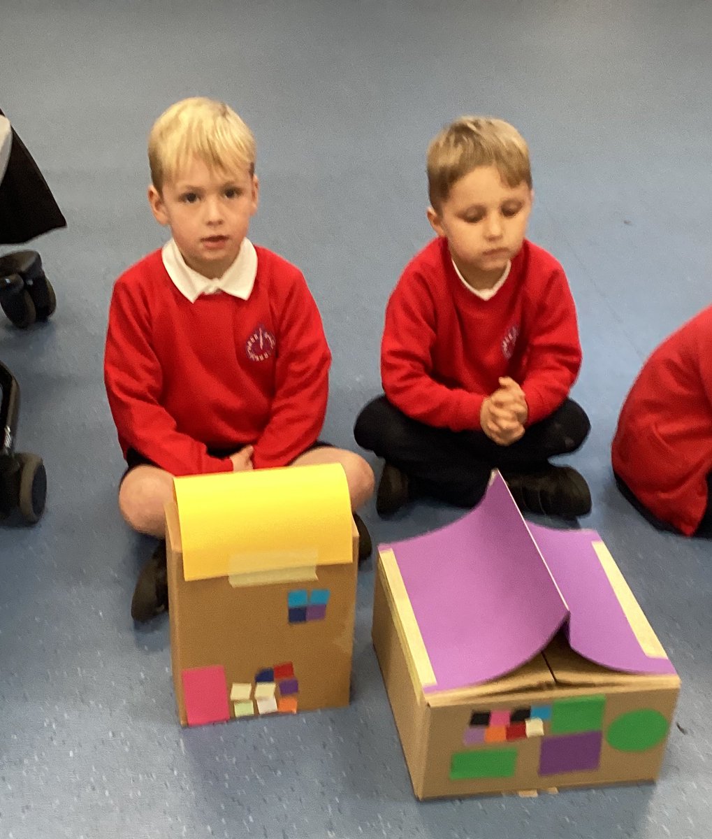 ArchibaldFirst's tweet photo. Reception designed and made their own houses. We evaluated our models thinking about what we would add or change. We thought about where we live and created our own little Gosforth. #AFSGeography #AFSDT https://t.co/dwtnnqcWRw