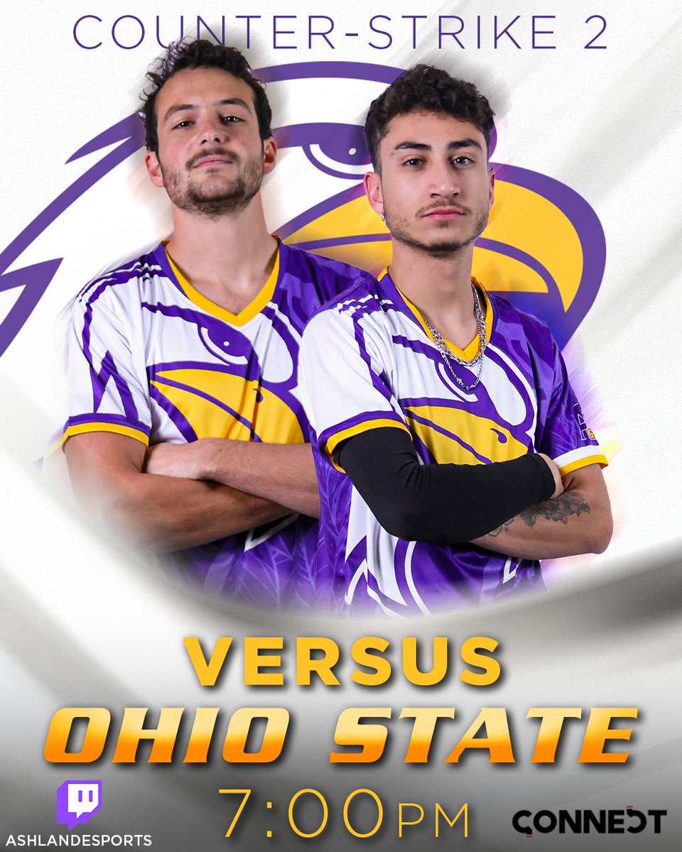 ashlandeagles_'s tweet photo. One more game before national playoffs 🦅

Counter-Strike 2 faces off against The Ohio State University in a hometown duel to finish the regular season!

LIVE🔴 at 7:00pm! https://t.co/9A1O2j0X6e