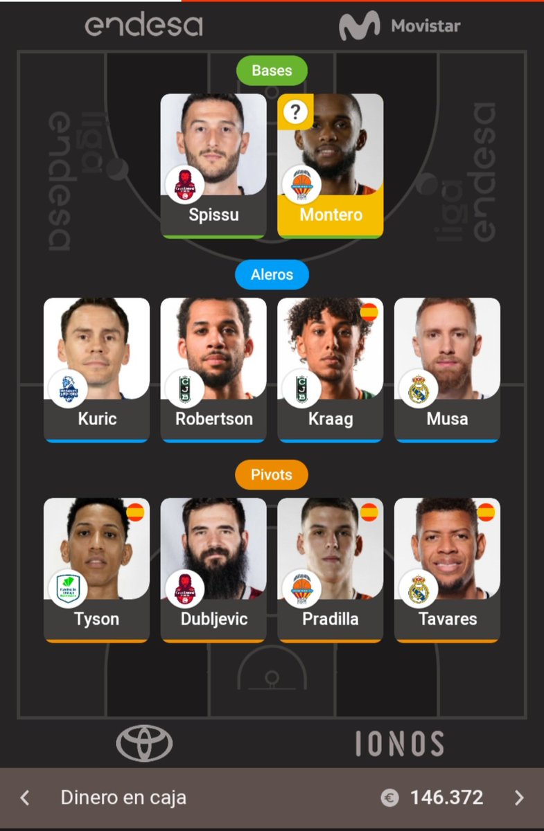 sergimc6's tweet photo. @Luisheel @SuperManagerACB Buenas @Luisheel  Que me recomiendas para esta jornada? 
Muchas gracias! https://t.co/Y4LIFNxwIa