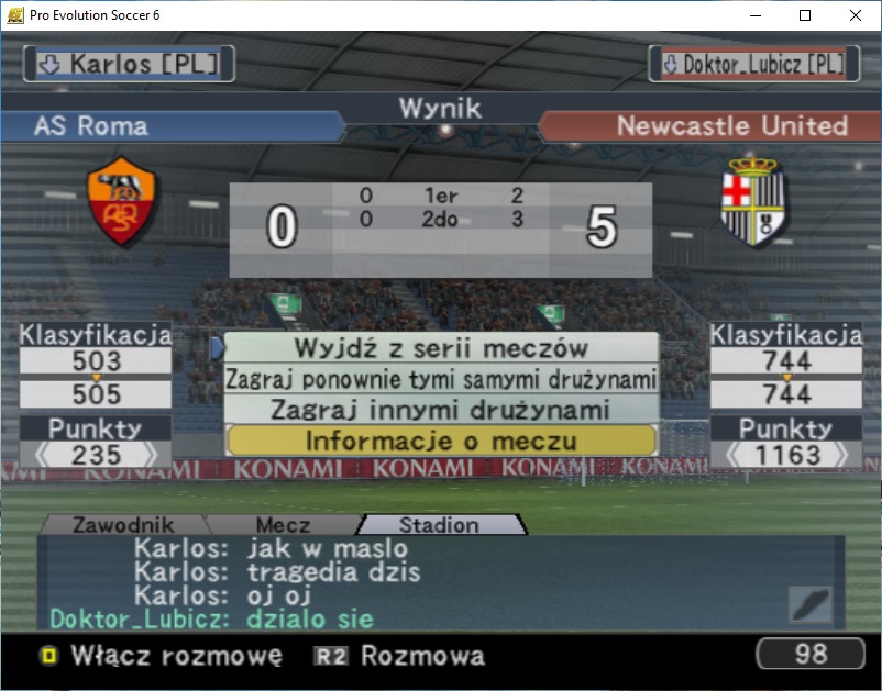 SylwekB2's tweet photo. Wracamy z ligą i społecznością #PES6 w Polsce! Chętnych do grania zapraszam do kontaktu! @Rozglosnia3 @Bartolek2 @Gnoj2013 @3kapisevicius https://t.co/BPfYfIiGQV