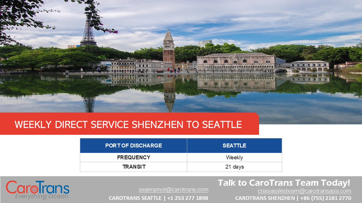 CaroTransIntl's tweet photo. Discover enhanced ocean freight services with us. We ensure dependable and punctual shipping solutions on a weekly basis. Connect with us today to encounter our streamlined global shipping services

Official Website: https://t.co/MgZ7q2wmKB
Contact us: https://t.co/XxMDvnLBrY https://t.co/cYS7MBo90v