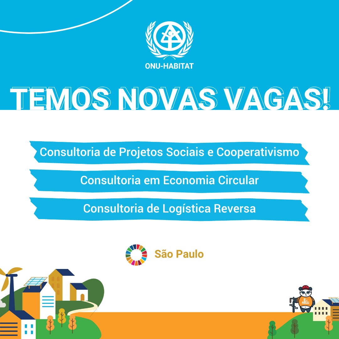 📍 Consultoria em Economia Circular

🎓 Graduação em Engenharia, Economia ou áreas afins.

5+ anos de experiência em economia circular e sustentabilidade.

🗓️ Inscrições até 1/11

Veja os requisitos: bit.ly/Eco-circular-1