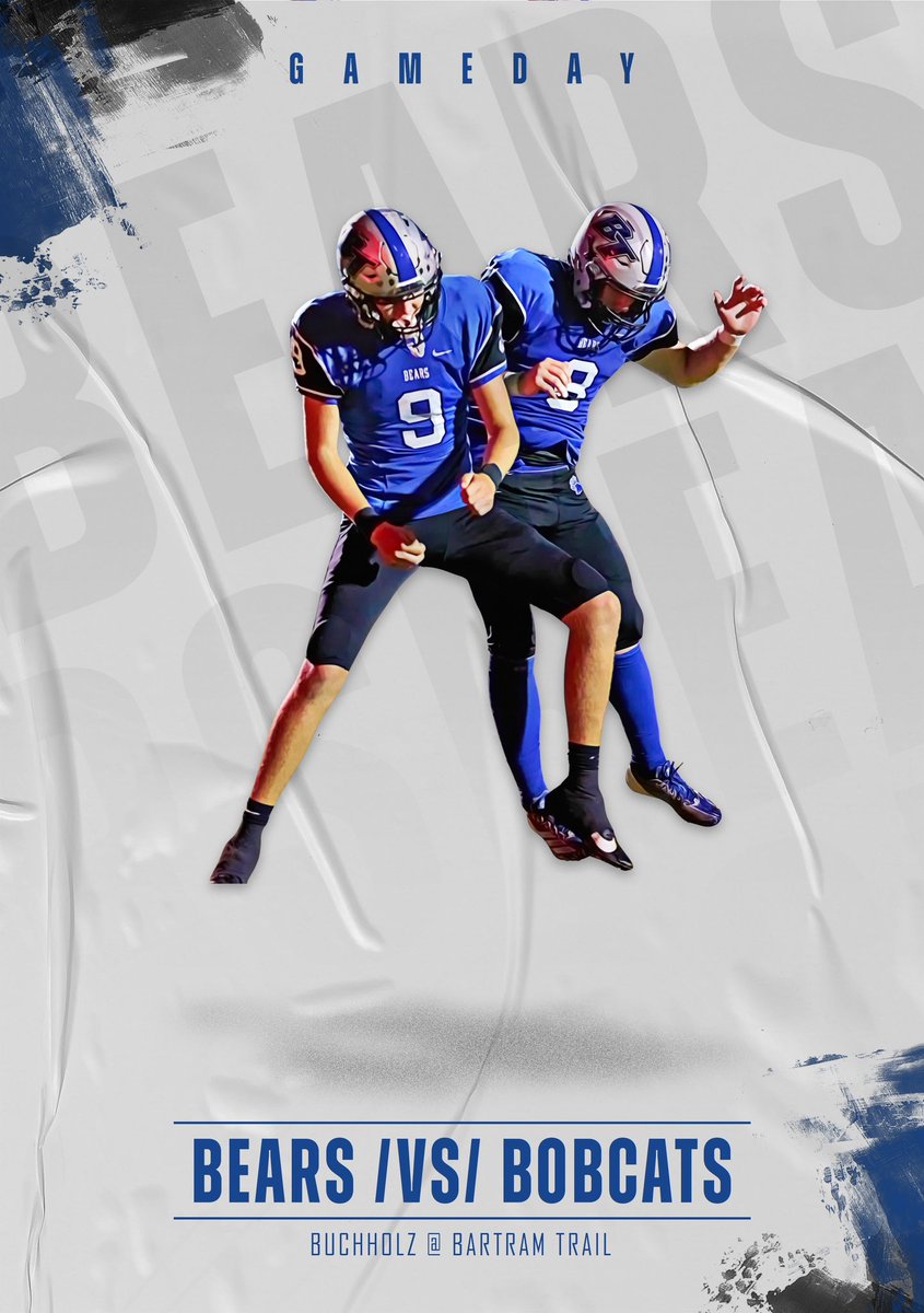 Bartram Trail Athletics ๐ป (@bt_athletics) on Twitter photo ๐๐๐ฆ๐๐๐๐ฒ
๐ <a href="/BTHS_Football/">BTHS BEARS FOOTBALL๐ป๐</a>
๐ Buchholz
๐ 7:00
๐ Bartram Trail
#GoBears๐ป ๐๐๐ฆ๐๐๐๐ฒ
๐ <a href="/BTHS_Football/">BTHS BEARS FOOTBALL๐ป๐</a>
๐ Buchholz
๐ 7:00
๐ Bartram Trail
#GoBears๐ป