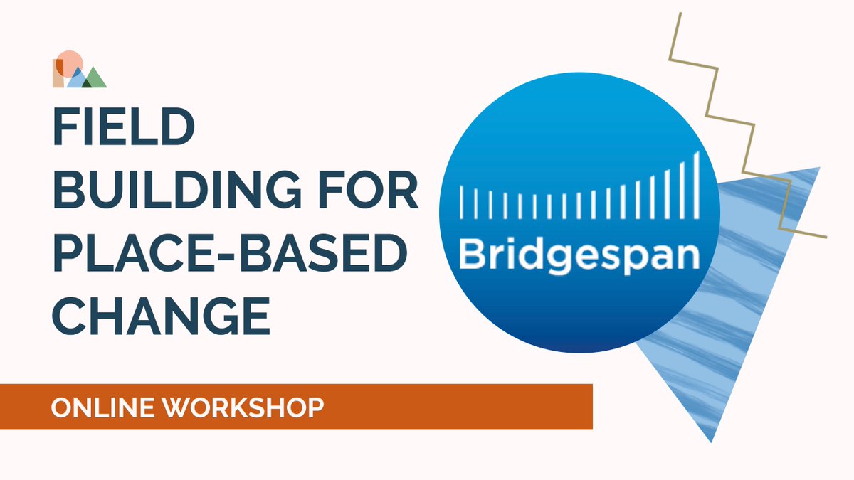 Place Matters (@placematters) on Twitter photo 🌟 Huge thanks to <a href="/BridgespanGroup/">The Bridgespan Group</a> for sharing their insights on #FieldBuilding for #PlaceBasedChange on Monday. The Q&A sparked great discussion, and it’s clear there’s real momentum for this work in the UK!
Missed it? Access the resources and recording: buff.ly/4e0lUw0 🌟 Huge thanks to <a href="/BridgespanGroup/">The Bridgespan Group</a> for sharing their insights on #FieldBuilding for #PlaceBasedChange on Monday. The Q&A sparked great discussion, and it’s clear there’s real momentum for this work in the UK!
Missed it? Access the resources and recording: buff.ly/4e0lUw0