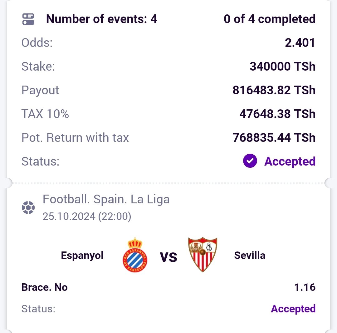 BET BUILDER OF THE DAY.⚽️🔥

CODE: K23RU

ODDS: 2+

HELABET

JISAJILI: cutt.ly/sativahelabet

Promo code: SATIVA17

BET &amp; RELAX 🦅