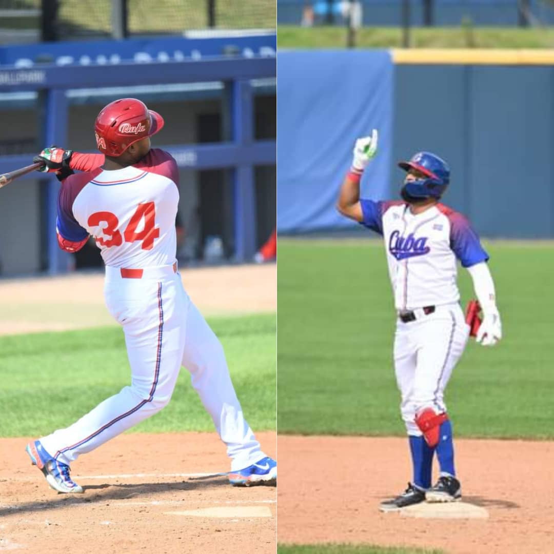 #OrgulloTunero ⚾️🌵 Con seis carreras impulsadas de las siete de los cubanos, tres per cápita, Roberto Súliban Baldoquín y Rafael Viñales destacaron en la primera victoria del equipo #Cuba  que se prepara en Corea del Sur para asistir al Premier 12.