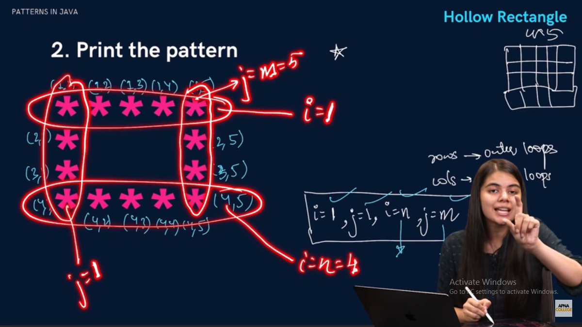 tushar_codes14's tweet image. In my DSA series,
In day 2 I learned and solved some Printing Patterns questions ,
It helped me in developing my logic skills and going deep down understanding the concept of nested loops, how they behave and how it actually works !🫡
Join me in this journey !
#CodingForBeginner