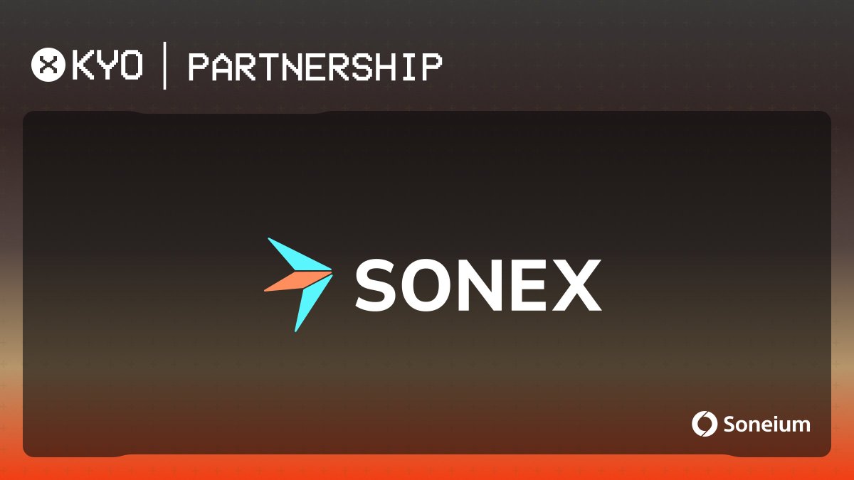kyofinance's tweet photo. ๐ซฐBirds of a feather flock together.
Partnering up with @sonex_so , a dex delivering the suite of DeFi products to be the one-stop defi shop.
Together we'll deepen liquidity layer of Soneium!
โ๏ธhttps://t.co/7Hv4j9PrMI https://t.co/nY2jOY1F1O