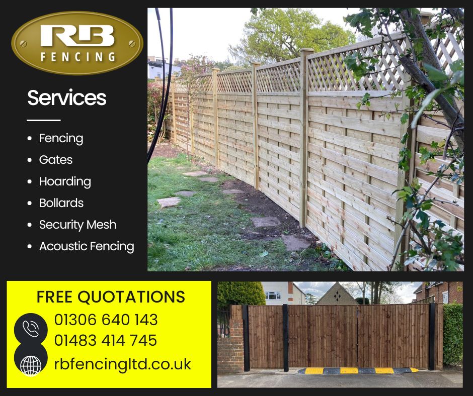rbfencingltd's tweet photo. FREE WRITTEN QUOTATIONS - 01306 640 143 or 01483 414 745 https://t.co/CqtN7oP5va #fencing #fenceinstallation #fencecontractor #schoolfencing #schoolsecurity #bollards #gardenfencing #rbfencingltd #surrey #gardenfencing #gates #hoarding #securityfencing #meshfencing https://t.co/KPMSZawLWZ