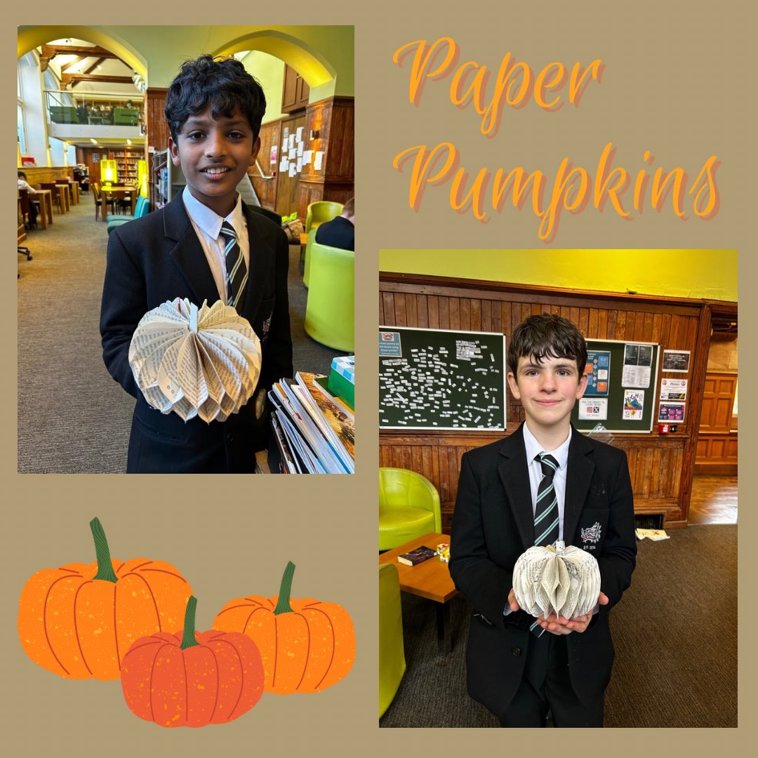 ccb_library's tweet photo. Weโve had some lovely celebratory paper pumpkins made at the craft station this week - here are just two of them!
#SchoolLibrary #SchoolLibraryLife #PaperCrafts #PaperPumpkin #AutumnCrafts https://t.co/WFgFFG0pkw