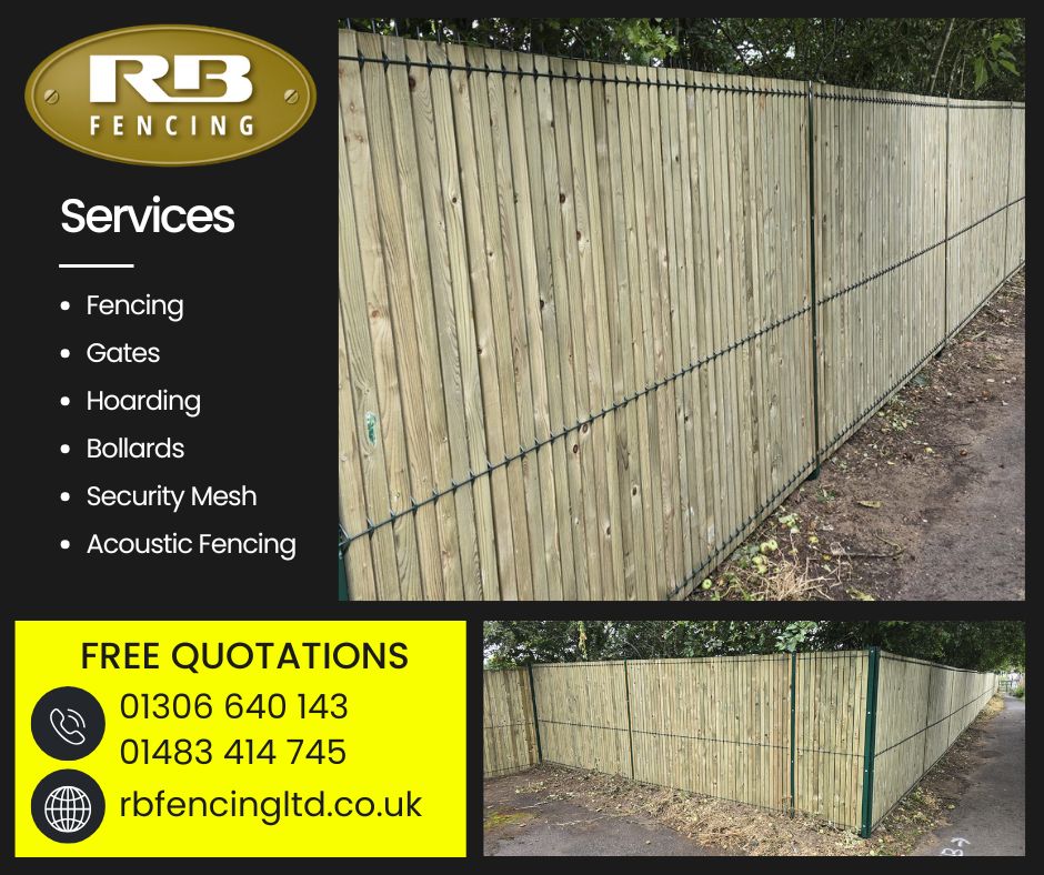 rbfencingltd's tweet photo. FREE WRITTEN QUOTATIONS - 01306 640 143 or 01483 414 745 https://t.co/CqtN7oP5va #fencing #fenceinstallation #fencecontractor #schoolfencing #schoolsecurity #bollards #gardenfencing #rbfencingltd #surrey #gardenfencing #gates #hoarding #securityfencing #meshfencing https://t.co/DSZ5EHT4Kw