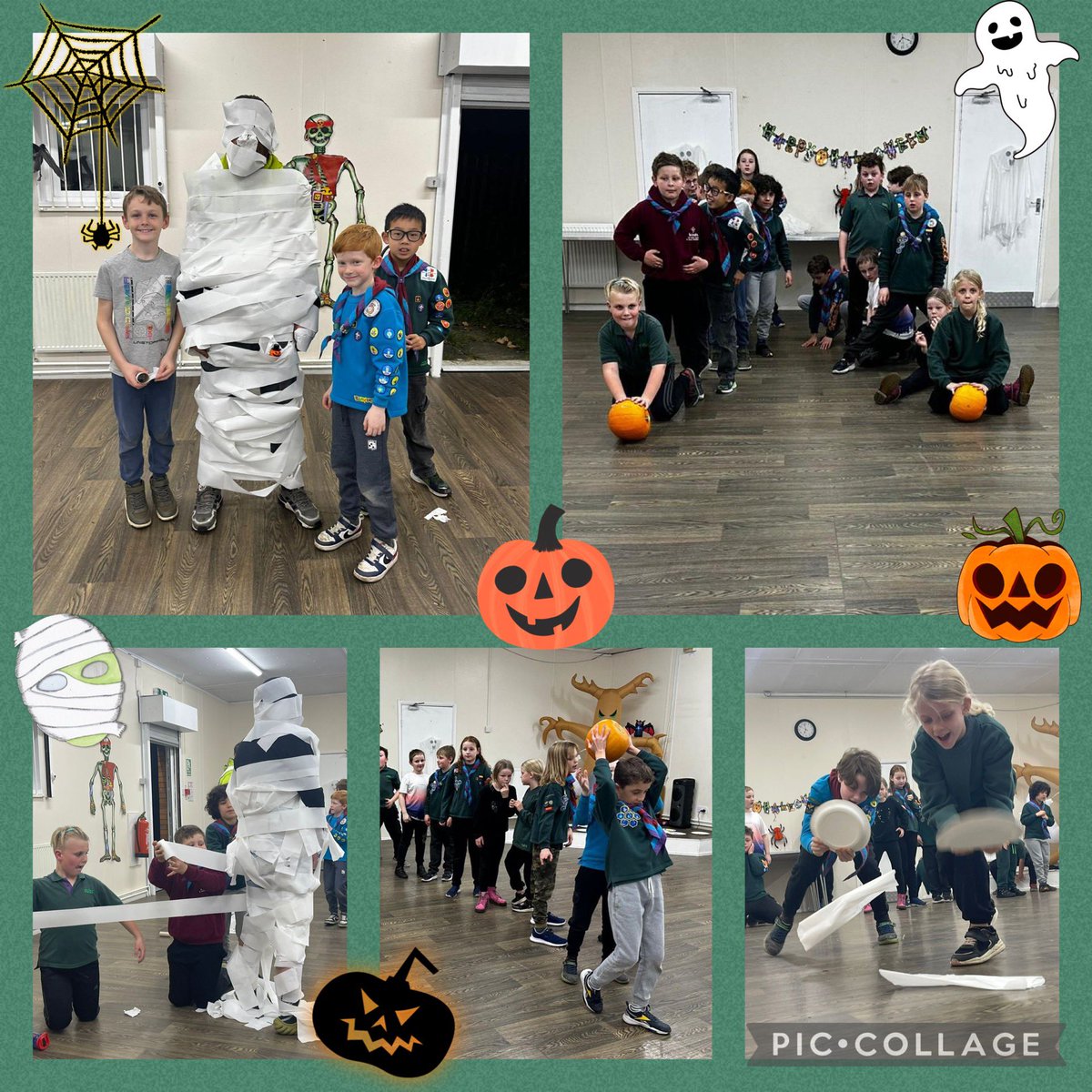 #Beavers celebrated #Diwali by learning its story through yoga &amp; creating #Rangoli patterns.

#Cubs had a #Halloween party with spooky games like pumpkin rolling, mummy making, &amp; ghost wafting. 🎃👻

Enjoy the half-term break! See you all back on Nov 7th!