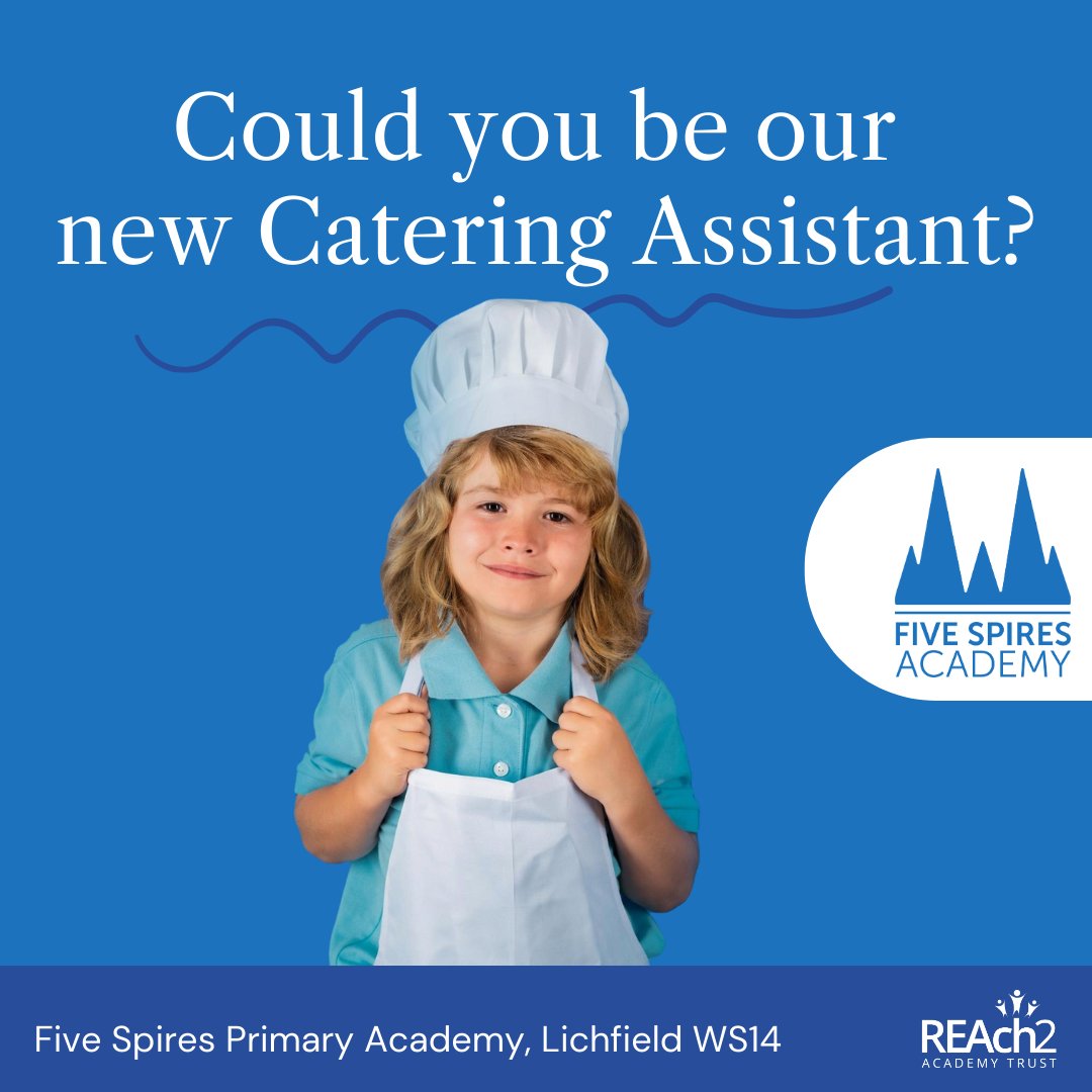 🍴 Join Five Spires Primary as a Catering Assistant! 🍴

If you’ve got a knack for mac &amp; cheese, love kids, and can handle the lunch rush with a smile, we want you!
Ready to be the unsung hero of our school’s lunch hour?
Apply now! 👉 mynewterm.com/jobs/141203/ED…