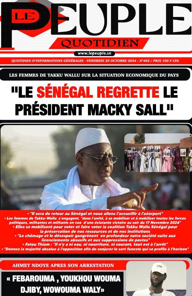 AlymanaAly's tweet photo. "Le Sénégal regrette le President Macky Sall", c'est du "bakku"! On verra bien le 17 novembre. https://t.co/NAUdgiVQ3F