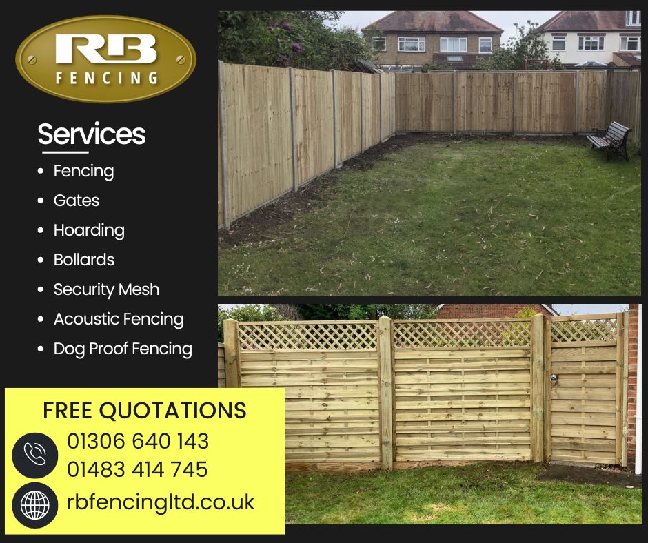 rbfencingltd's tweet photo. FREE WRITTEN QUOTATIONS - 01306 640 143 or 01483 414 745 https://t.co/CqtN7oOxFC #fencing #fenceinstallation #fencecontractor #schoolfencing #schoolsecurity #bollards #gardenfencing #rbfencingltd #surrey #gardenfencing #gates #hoarding #securityfencing #meshfencing https://t.co/7woREUYykI
