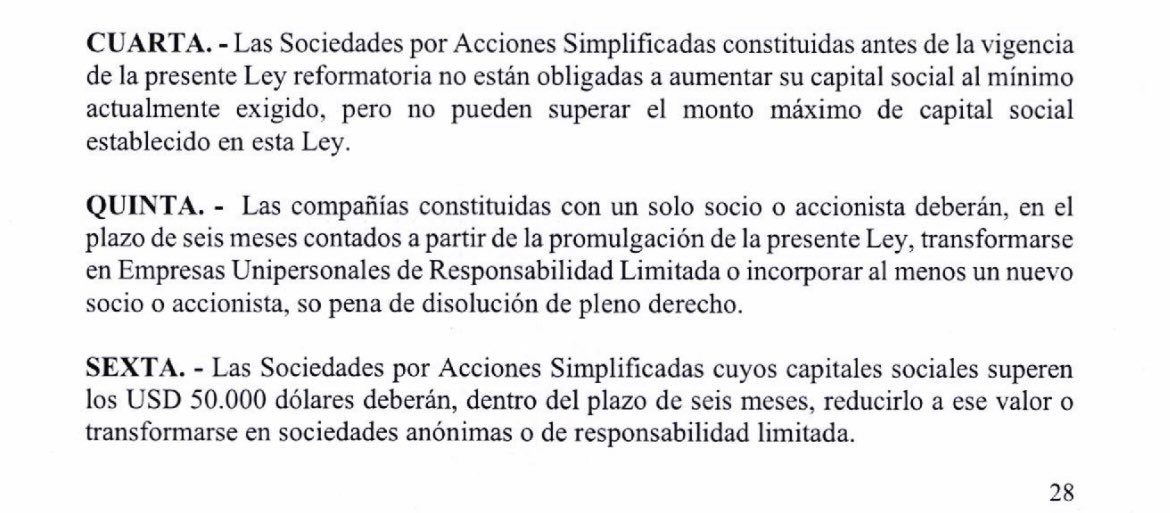 paulnoboav's tweet photo. El Proyecto de Reforma a la Ley de Compañías, presentado por @Espe_Moreta04 ante la @AsambleaEcuador, es insólito. Entre otros disparates, exige escritura pública para crear SAS, obliga su conversión a otros tipos societarios y permite a la SCVS remover administradores. 🤦🏻‍♂️ https://t.co/mj2t7Akacw