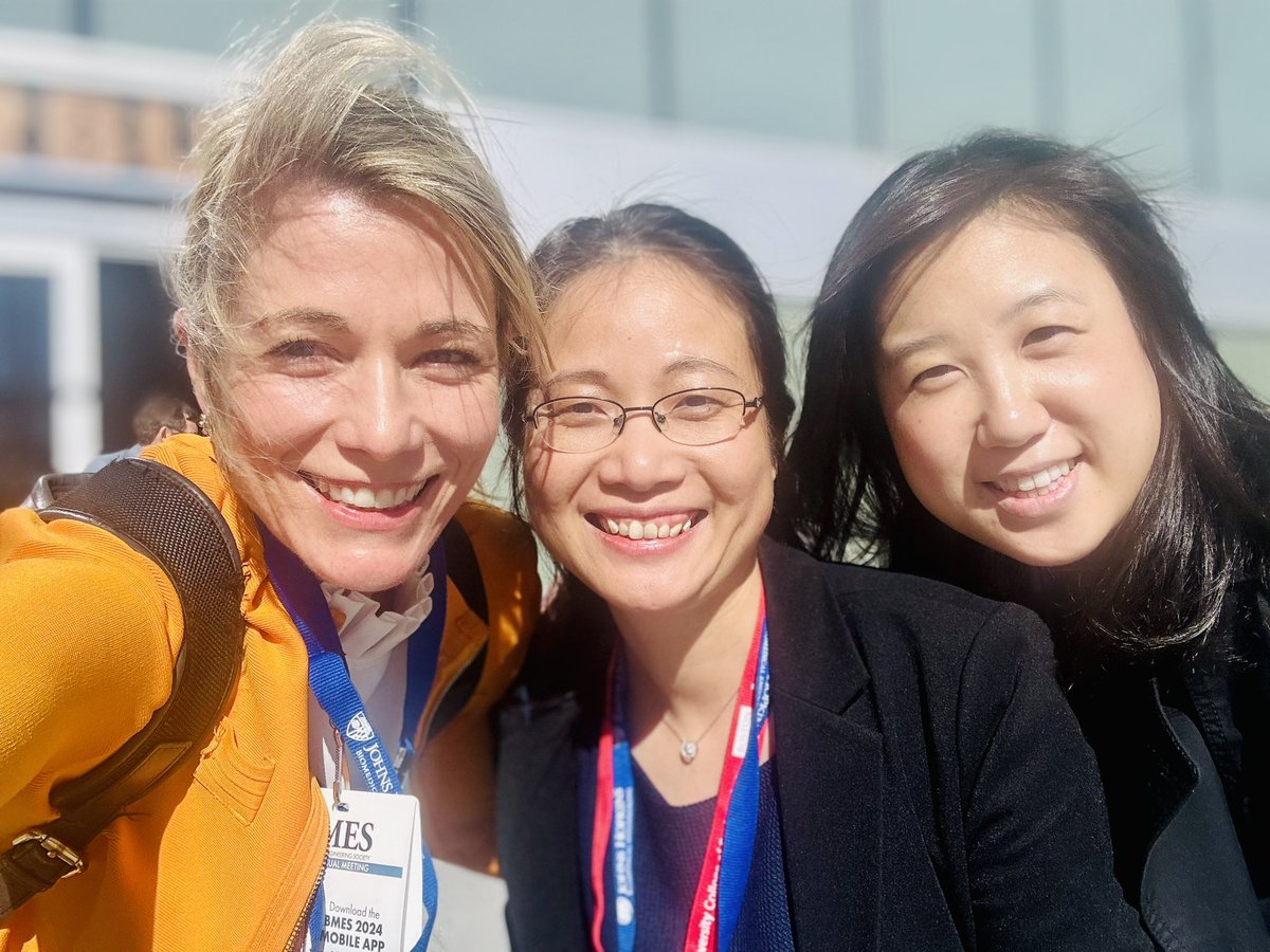 Simone Schuerle (@simoneschuerle) on Twitter photo Reuniting with my <a href="/kochinstitute/">Koch Institute at MIT</a> <a href="/snbhatia/">sangeeta bhatia (same on bsky)</a> lab postdoc sisters <a href="/lesliewchan/">Leslie Chan</a> and <a href="/LiangHao_L2/">Liang Hao</a> in windy but sunny Baltimore! Thanks <a href="/BMESociety/">Biomedical Engineering Society</a> for providing us a platform to exchange our interdisciplinary research, reconnect, and expand our network! #BMES2024 Reuniting with my <a href="/kochinstitute/">Koch Institute at MIT</a> <a href="/snbhatia/">sangeeta bhatia (same on bsky)</a> lab postdoc sisters <a href="/lesliewchan/">Leslie Chan</a> and <a href="/LiangHao_L2/">Liang Hao</a> in windy but sunny Baltimore! Thanks <a href="/BMESociety/">Biomedical Engineering Society</a> for providing us a platform to exchange our interdisciplinary research, reconnect, and expand our network! #BMES2024