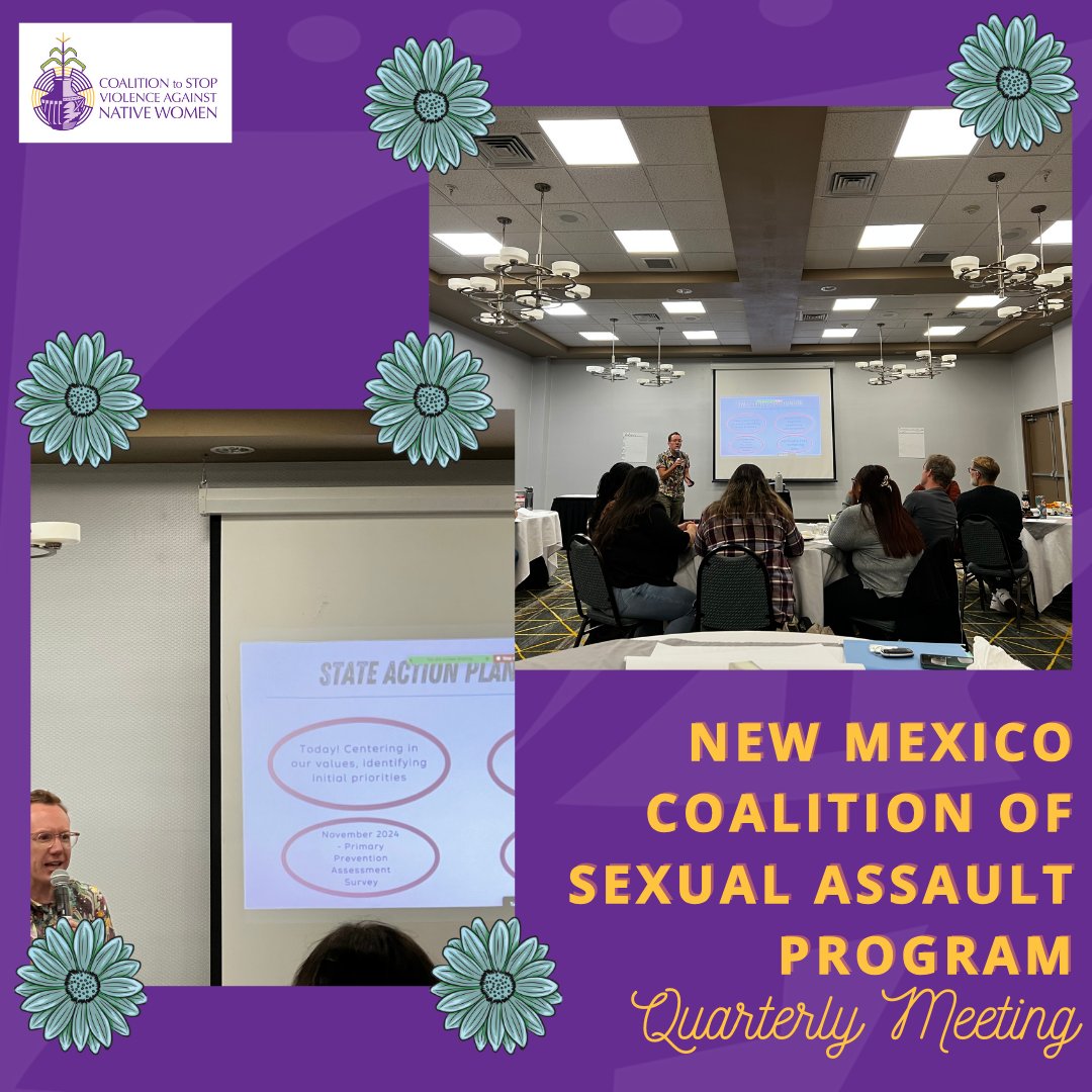 CSVANW attended the NM Coalition of Sexual Assault Program quarterly sexual assault prevention meeting. We received an overview of prevention and started our 5 year statewide plan to prevent sexual violence.Thank you NMCSAP for hosting these sessions and for including our voices!